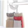 5pcs Random Color Tie Scarf Scarves Hanger Clothes Racks Multi-Layer Fish Skeleton Storage Rack Hanging Coat Organizer Holder