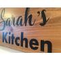 PERSONALIZED KITCHEN SIGN, RECLAIMED CEDAR 12X5 WITH HANGER, RUSTIC COUNTRY ELEGANT WOOD SIGN, UNIQUE GIFT, HOUSEWARMING GIFT, ANNIVERSARY GIFT, BIRTHDAY GIFT, MOTHERS DAY GIFT, WEDDING GIFT