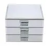 Jewelry Storage Box, 3 Layers Mirrored Jewelry Boxes Trinket Storage Make-up Container Case Drawer