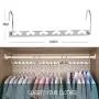 MeetU Space Saving Hangers Multifunctional Clothes Hangers Stainless Steel 6X2 Slots Magic Hanger Cascading Hanger Updated Hook Design Closet Organizer Hanger (Pack of 20)