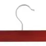 Casafield - 10 Cherry Wooden Pants Hangers with Non-Slip Metal Clips - Premium Lotus Wood & Chrome Swivel Hook for Dress Clothes, Trousers, Skirts, Slacks