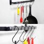 LOYMR 6 Pack 4.7 Inches Extra Large S Shape Hooks Heavy-Duty Metal Hanging Hooks Apply Kitchenware Bathroom Utensils Plants Towels Gardening Multiple uses Tools(Black)