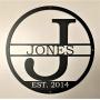 Personalized Established Monogram - Metal Sign - Personalized Family Name Wall Decor, Door Hanger, Monogram Letter Personalized Established Monogram - Metal Sign - Personalized Family Name Wall Decor, Door Hanger, Monogram Letter
