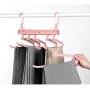 HJYPYJ Magic Hanger,Multifunction Telescopic Folding Hangers,Layered Storage Removable Hook Pants Rack Hanger,Space-Saving Organizer Hangers, Strong Bearing Capacity/Gray / 2 pcs