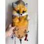 Fox on wooden Key Holder, wooden Key Rack, wooden Key Cabinet, Fox Key hanger, wooden Hanger, Leash Hanger