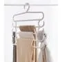 Viaste Plastic Clothes Hangers - Multi-Function Five-Layer Towel Hanging Clothes Hanging Adult Hanger Organize Your Clothes,1Pcs
