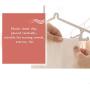CLFAF Pp Plastic Clothes Hangers, S-Shaped Opening Non Slip Space Saving Durable Hangers for Shirts Sweater-Blue 20-Pack