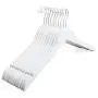 TOPIA HANGER White Wood Bridal Dress Hangers, Premium Wooden Shirt Hangers, 360° White Hook- Smooth Finish- Extra Smoothly Cut Notches, 10 Pack CT06W TOPIA HANGER White Wood Bridal Dress Hangers, Premium Wooden Shirt Hangers, 360° White Hook- Smooth Finish- Extra Smoothly Cut Notches, 10 Pack CT06W