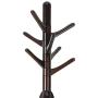 COAT RACK Feifei Floor Standing Tree Clothes Hat Stand Hanger Rotatable Solid Wood 3 Feet 7 Hooks, 4646178CM (Color : Black)
