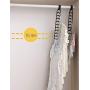 HJYPYJ Magic Hanger,Multifunction Non-Slip Hangers,Space-Saving Hanger Organizer Strong Bearing Capacity/Black / 30x4.3x5cm
