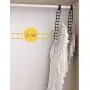 HJYPYJ Magic Hanger,Multifunction Non-Slip Hangers,Space-Saving Hanger Organizer Strong Bearing Capacity/Black / 30x4.3x5cm