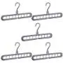 10pcs Random Color Multi-Function Folding Magic Hanger Nine-Hole Rotating Clothes Hanger Wardrobe Drying Clothes Home Bedroom Storage Tool 10pcs Random Color Multi-Function Folding Magic Hanger Nine-Hole Rotating Clothes Hanger Wardrobe Drying Clothes Home Bedroom Storage Tool
