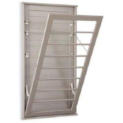 PINSPIRATION Wall Mount Adjustable Clothes Taupe Rack Laundry Drying Hanger Room Space Clothing Dryer