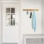 LANGRIA Wall Mounted Floating Coat Rack with Foldable 5 Hooks Storage Shelf for The Clothes and Hat LANGRIA Wall Mounted Floating Coat Rack with Foldable 5 Hooks Storage Shelf for The Clothes and Hat