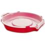 Homz Holiday Wreath Plastic Storage Box, Up to 24", Red With Clear Lid (Pack of 1)