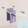 YUBELLES Gullwing Multipurpose Clothes Drying Rack, Dark Grey Rustproof Collapsible Stable Durable Laundry Rack