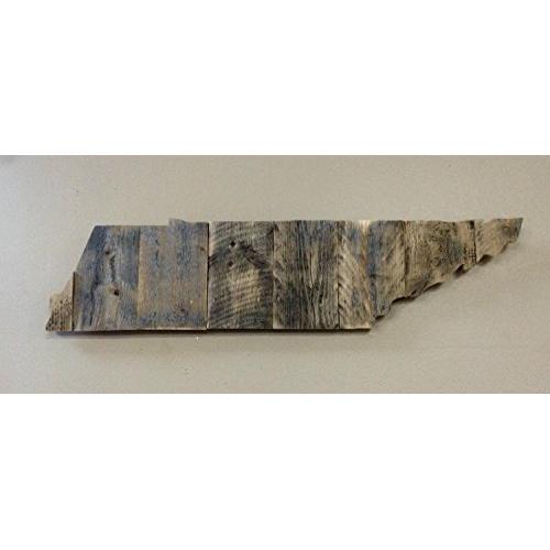 Tennessee State Shape 23" x 5 1/2" Rustic Wood Sign Hanger with options to Personalize