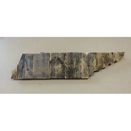 Tennessee State Shape 23" x 5 1/2" Rustic Wood Sign Hanger with options to Personalize Tennessee State Shape 23" x 5 1/2" Rustic Wood Sign Hanger with options to Personalize