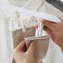 HJYPYJ Magic Hanger,8 in 1 360?? Rotate Magical Hangers,Clip Removable PP Trouser Hangers,Space-Saving Organizer Hangers, Durable/White / 3 pcs