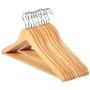 5pcs Solid Wood Hanger Non-Slip Hangers Clothes Hangers Shirts Sweaters Dress Hanger Drying Rack for Home