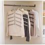 Multilayer Fish Bone Shape Stainless Steel Clothing Storage Racks Clothes Hanger Storage Holder Wardrobe Laundry Drying Rack 2pcs Ramdom Color