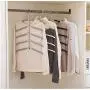 Multilayer Fish Bone Shape Stainless Steel Clothing Storage Racks Clothes Hanger Storage Holder Wardrobe Laundry Drying Rack 2pcs Ramdom Color