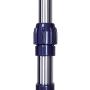 SONGMICS Double Rod Garment Clothing Rack, Rolling Clothes Racks, Hanging Rail on Wheels, Blue ULLR03B