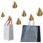 COCODE 3D Creative Wall Decoration Hanging Hooks Single Water Drop Coat Hat Clothes Heavy Duty Hanger
