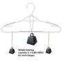 Ollieroo 30 Pack Bendable Plastic Hangers Light-Weight Non-Slip Clothes/Suit Hangers (Purple)