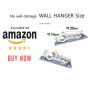 WALL Hanger-Wall Mount Hanging kit -Clothes,Coat Hangers- No Damage Wall Suction Hangers-Gel type Hook-Without Nails Organizer-Easy Install-4 Hanger Holder-Allowable Load 4.4LB, 7.9&quotX3.9"(3p/1set)