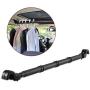 LITTLEMOLE Car Clothes Hanger Bar, Expandable Vehicle Clothing Rod Garment Rack Holder, Heavy Duty Metal and Rubber Grips