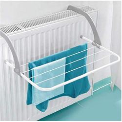 Portable Foldable Drying Rack Clothes Punch Free Hanger Winter Heating Radiator Balcony Clothes Hanger 2pcs