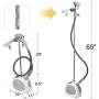 Upright Garment Steamer,Greatic Color Random Standing Heavy Duty Hanging Fabric Vertical Steamer for Clothes Full Size with Hanger