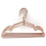 Koobay 30Pack Non Slip 32CM Gold Copper Light Wire Children Clothes Suit Coat Metal Hanger