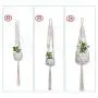 Flosky 3pcs/Set Macrame Plant Hanger Pot Holder Indoor Outdoor Rope Hanging Basket Home Flosky 3pcs/Set Macrame Plant Hanger Pot Holder Indoor Outdoor Rope Hanging Basket Home