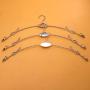 Cabilock Clothes Hanger 10pcs Metal Hanger Non-Slip Underwear Rack Underpants Clips for Shop Clothing Store(Random Color)