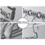 2pcs Random Color Multifunctional Hot Magic Space Saving Clothing Hanger Clothes Rack with Hook Wardrobe Closet Organizer