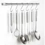 LOYMR 18 Pack 4.7 Inches Extra Large S Shape Hooks Heavy-Duty Metal Hanging Hooks Apply Kitchenware Bathroom Utensils Plants Towels Gardening Multiple uses Tools （Silver)