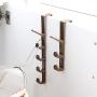 Home-Organizer Tech 5 Layers Over The Door Hook Organizer Rack Hanger Backpack Handbag Door Hook, Pack of 2