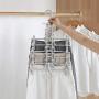 WZP Hanger Multi-Layer Hanger Home Multi-Function Wardrobe Clothes Rack,with Clip Hanger Pants Storage Shelf Non-Slip Hanger Bearing Strong/Gray/As Shown