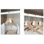 Space Saving Hangers Connector Hooks, Hanger Organizer, Cascading Clothes Hanger Hooks Connector, White Color, Set of 24pcs, Gift Package