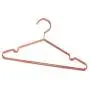 KOOBAY Top 17&quot Rose Copper Gold Shiny Steel Wire Clothes Hanger Non Slip Shoulders for Shirts ,Coat ,Slacks Storage & Display (60)