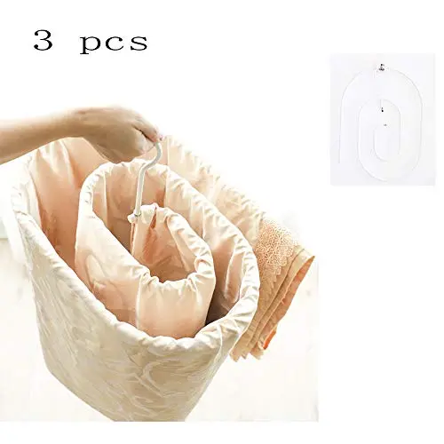 HJYPYJ Magic Hanger,Creative Spiral Folding Hanger,High Manganese Steel Antirust Space-Saving Organizer Hanger Durable/White / 3 pcs HJYPYJ Magic Hanger,Creative Spiral Folding Hanger,High Manganese Steel Antirust Space-Saving Organizer Hanger Durable/White / 3 pcs
