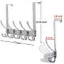 Dseap Over The Door Hook Hanger, Heavy Duty Over The Door Towel Rack Coat Rack for Clothes Hat Towel,Chromed Dseap Over The Door Hook Hanger, Heavy Duty Over The Door Towel Rack Coat Rack for Clothes Hat Towel,Chromed