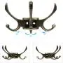 CERRXIAN Flexible Swivel Hook Wall Mounted Hanger Towel Clothes Hat Coat Bag European Style Vintage Multi Triple Hook for Bath Kitchen Garage Bedroom (Bronze) CERRXIAN Flexible Swivel Hook Wall Mounted Hanger Towel Clothes Hat Coat Bag European Style Vintage Multi Triple Hook for Bath Kitchen Garage Bedroom (Bronze)