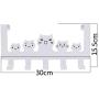 Zonman Cartoon Wall Mounted Bag Hanger Towels Rack Door Hanging Clothes Rack Free Nail Hanger Coat Rack Clothing Hooks (Cute White Cat Hook)