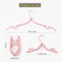Emual Folding Hanger,12 Pcs Portable Folding Clothes Hangers Foldable Clothes Drying Rack for Travel