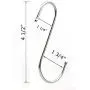 RuiLing 10 Pack Premium 4.5 inch Heavy Duty Stainless Steel S Hooks - S Shaped Hook - Hanger Hooks - Ideal for Hanging pots and Pans, Plants, Utensils, Towels etc. Set of 10 RuiLing 10 Pack Premium 4.5 inch Heavy Duty Stainless Steel S Hooks - S Shaped Hook - Hanger Hooks - Ideal for Hanging pots and Pans, Plants, Utensils, Towels etc. Set of 10