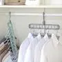 ZHUOHONG Clothes Hanger Organizer - Nine-Holes Rotating Magic Hangers Multi-Function Non-Slip Clothes Folding Hanger for Wardrobe