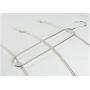 Lecent@Overstriking Solid Stainless Steel Multi-layer Shirts Trousers Pants Hangers Closet Hangers Racks Scarf Clothes Organiser Set of 4